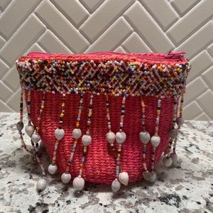 Handmade vintage 1980 clutch bag